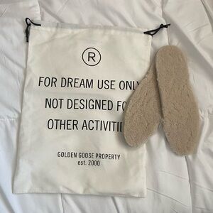 Golden Goose Gray Star Insoles with Dust Bag 38